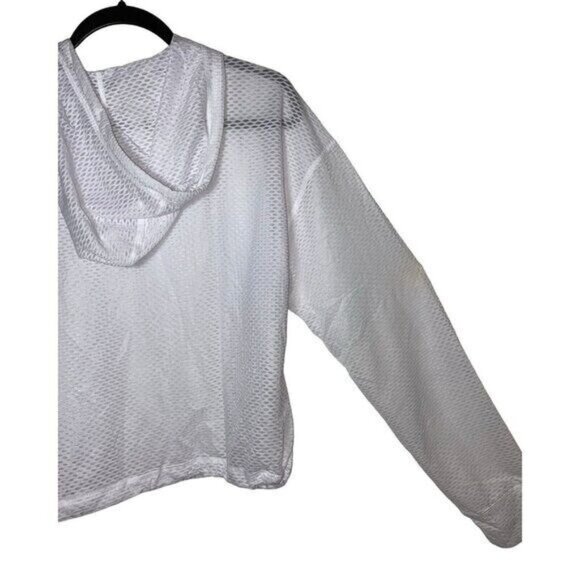 Tommy Hilfiger White Breathable Athletic Hoodie Top Size M - Picture 13 of 14